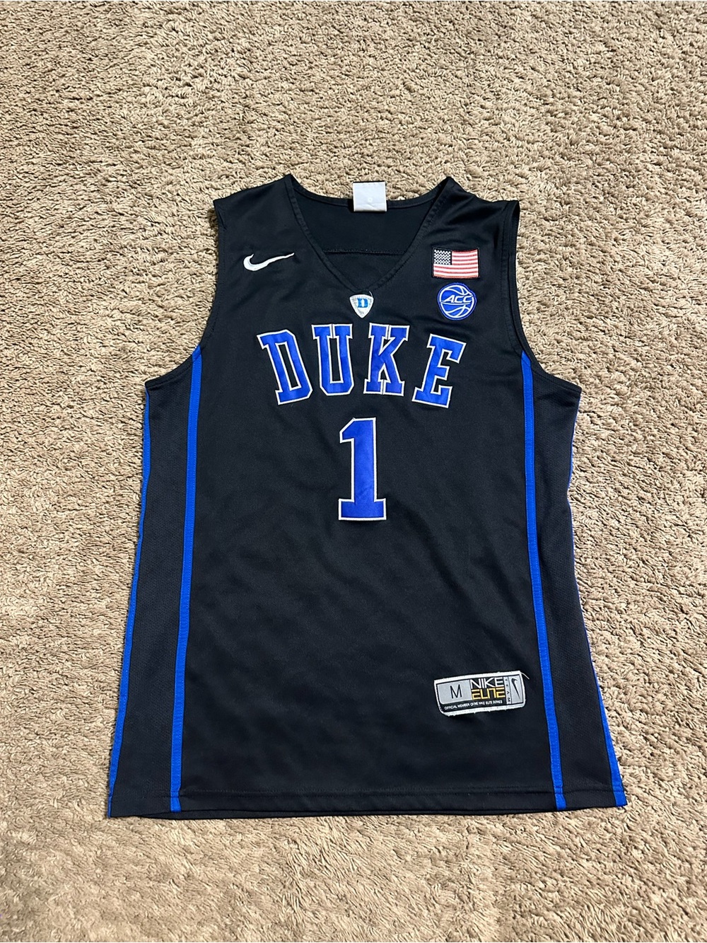 Vintage NCAA Nike Duke Blue Devils “Zion” jersey 00s size medium